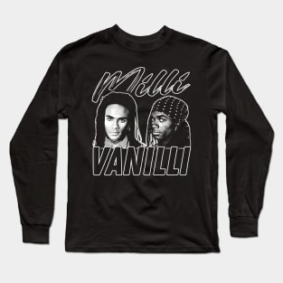 Milli Vanilli - Vintage Look Design Tribute Long Sleeve T-Shirt